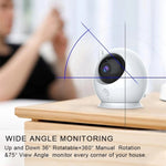 ABM100 4.3 inch Wireless Video Color Night Vision Baby Monitor 360 - Degree Security Camera - Trustpick