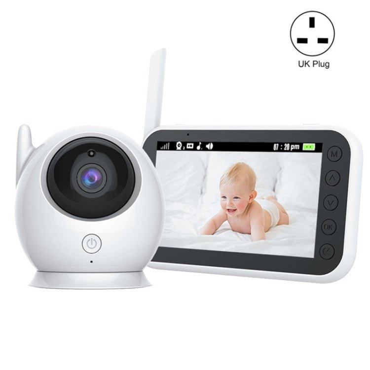 ABM100 4.3 inch Wireless Video Color Night Vision Baby Monitor 360 - Degree Security Camera - Trustpick