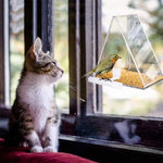 Acrylic Bird Cage Transparent Pet Box Triangle Bird Feeder - Trustpick