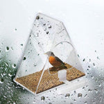 Acrylic Bird Cage Transparent Pet Box Triangle Bird Feeder - Trustpick