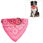 Adjustable Dog Bandana Leather Printed Soft Scarf Collar Neckerchief for Puppy Pet - Trustpick