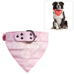 Adjustable Dog Bandana Leather Printed Soft Scarf Collar Neckerchief for Puppy Pet - Trustpick