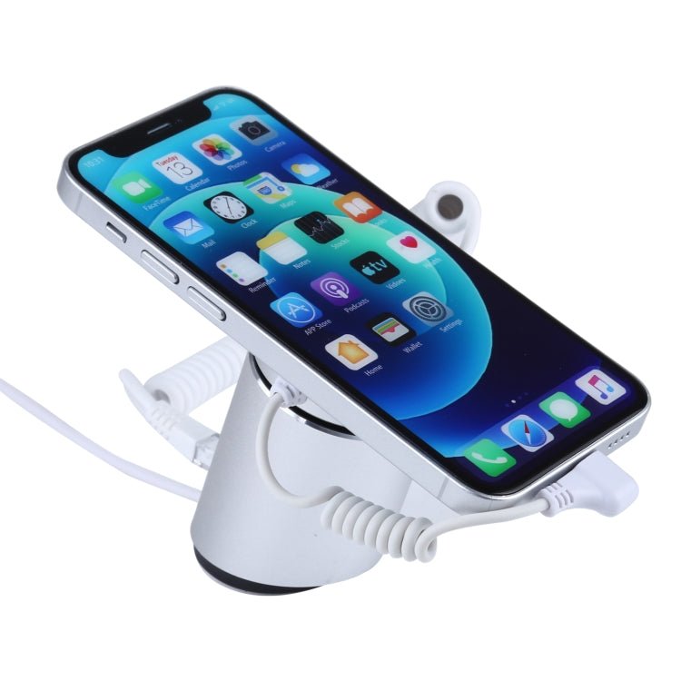 Aluminum Shell Cylindrical Display Stand Digital Magnetic Security System Burglar Alarm / Anti - theft Alarm Display Holder for iPhone & iPod & iPad with 8 Pin Port - Trustpick