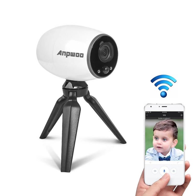 Anpwoo Cannon 1.3MP 960P 1/3 inch CMOS HD WiFi IP Camera With Tripod Holder, Support Motion Detection / Night Vision - Trustpick