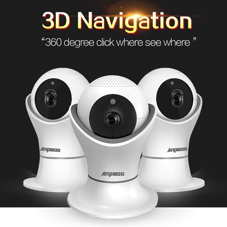 Anpwoo Hercules GM8135+SC2145 1080P HD WiFi IP Camera, Support Motion Detection & Infrared Night Vision & TF Card(Max 128GB) - Trustpick