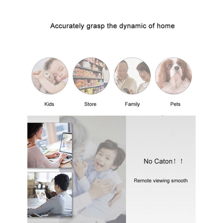 Anpwoo YT001 720P HD WiFi IP Camera with 6 PCS Infrared LEDs, Support Motion Detection & Night Vision & TF Card(Max 64GB) - Trustpick