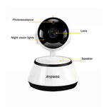 Anpwoo YT001 720P HD WiFi IP Camera with 6 PCS Infrared LEDs, Support Motion Detection & Night Vision & TF Card(Max 64GB) - Trustpick