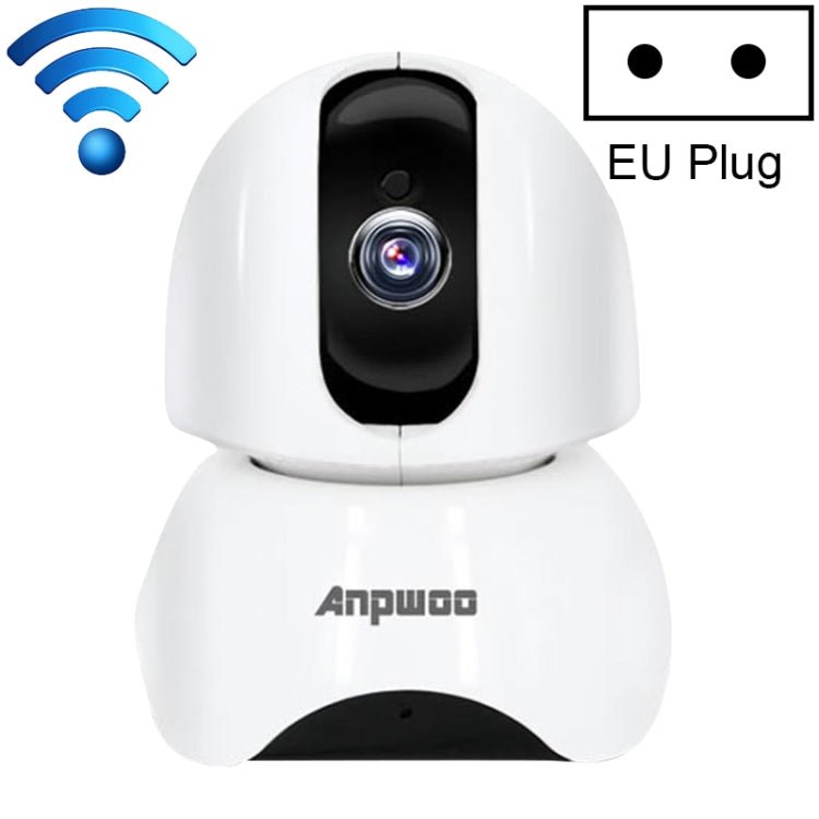 Anpwoo - YT003 2.0 Mega 3.6mm Lens Wide Angle 1080P Smart WIFI Monitor Camera , Support Night Vision & TF Card Expansion Storage, EU Plug - Trustpick
