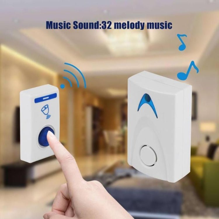 AST - 15 Home Wireless Doorbell 1 In 1 Long - Distance Remote Control Electronic Doorbell Old Pager - Trustpick