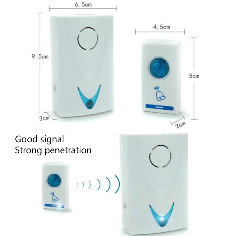 AST - 15 Home Wireless Doorbell 1 In 1 Long - Distance Remote Control Electronic Doorbell Old Pager - Trustpick