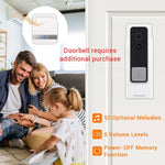 B10 52 Chimes 110dB Doorbell Receiver Low Power Consumption Home Door Tools, US Plug, AC 90 - 260V - Trustpick