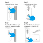 B10 52 Chimes 110dB Doorbell Receiver Low Power Consumption Home Door Tools, US Plug, AC 90 - 260V - Trustpick