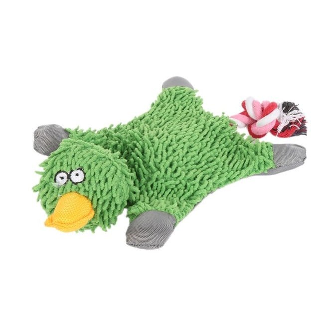 B14302 Cute Papa Duck Plush Dog Toy With Rope - Trustpick