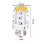 B15 15 LEDs Small Bulb LED Warning Light, Random Color Delivery - Trustpick