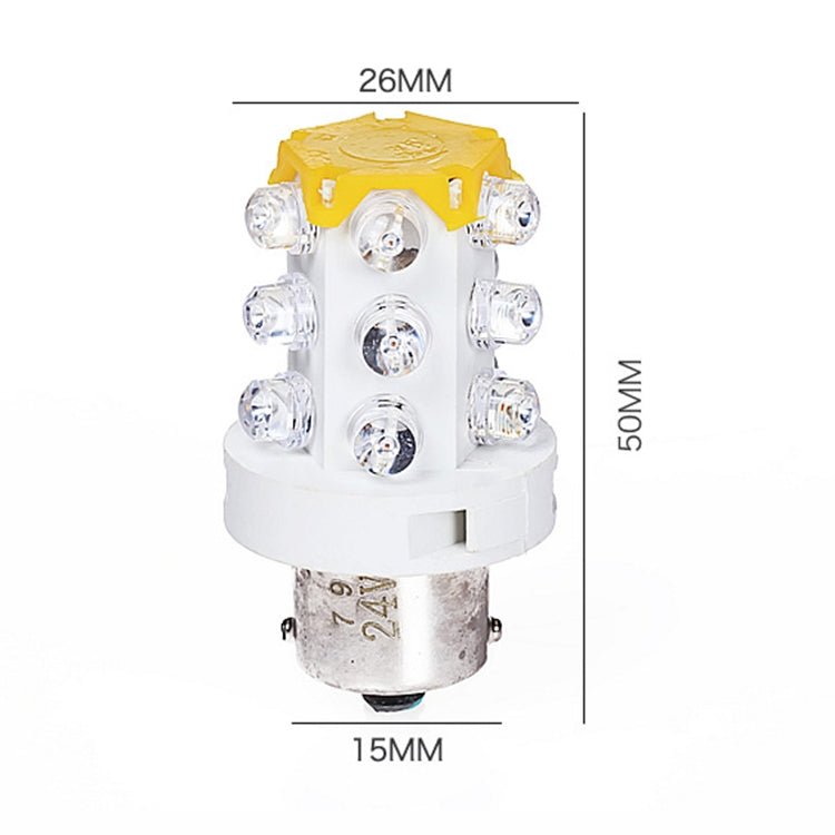 B15 15 LEDs Small Bulb LED Warning Light, Random Color Delivery - Trustpick