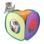 B18210 Square Cat Tunnel Can Storage Folding Cat Channel - Trustpick