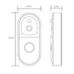 B50 720P Smart WiFi Video Visual Doorbell, Support Phone Remote Monitoring & Night Vision & SD Card - Trustpick