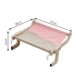 Balcony Wooden Cat Hammock Window Wall Mounted Cat Hutch Hanging Bedside Pet Kennel - Trustpick
