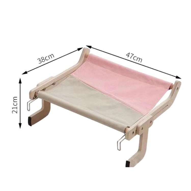 Balcony Wooden Cat Hammock Window Wall Mounted Cat Hutch Hanging Bedside Pet Kennel - Trustpick