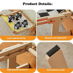 Balcony Wooden Cat Hammock Window Wall Mounted Cat Hutch Hanging Bedside Pet Kennel - Trustpick