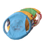 BG - W253H Pet Dog Canvas Bite Resistant Cotton Rope Frisbee Pet Training Toy Color Random Delivery - Trustpick