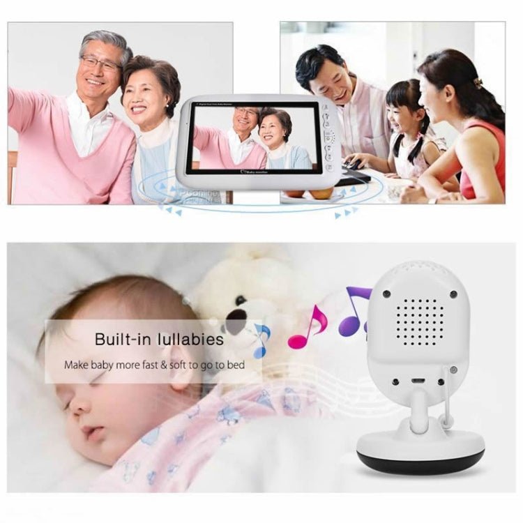 BM - SP820 2.4 inch LCD 2.4GHz Wireless Surveillance Camera Baby Monitor with 7 - IR LED Night Vision, Two Way Voice Talk - Trustpick