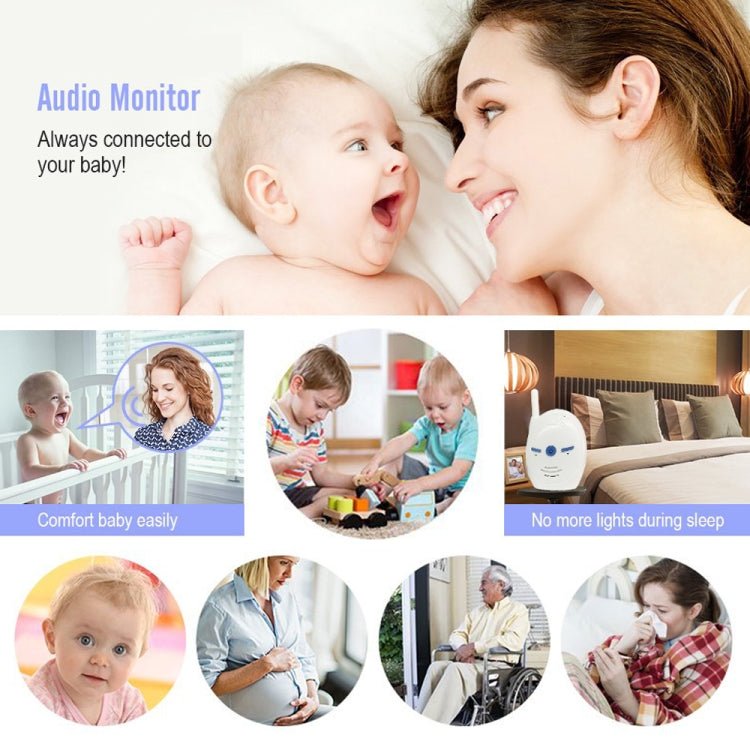 BM - V20 2.4GHz Wireless Digital Audio Baby Monitor, Two Way Voice Talk - Trustpick