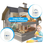 BM - V20 2.4GHz Wireless Digital Audio Baby Monitor, Two Way Voice Talk - Trustpick
