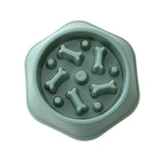 Bone Shape Dog Slow Food Bowl Dog Food Pot Pet Feeder - Trustpick