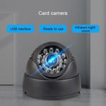 BQ2 1 megapixel Plug - in Hemisphere HD Monitor Camera, Support Infrared Night Vision & 4 - 32GB TF Card - Trustpick