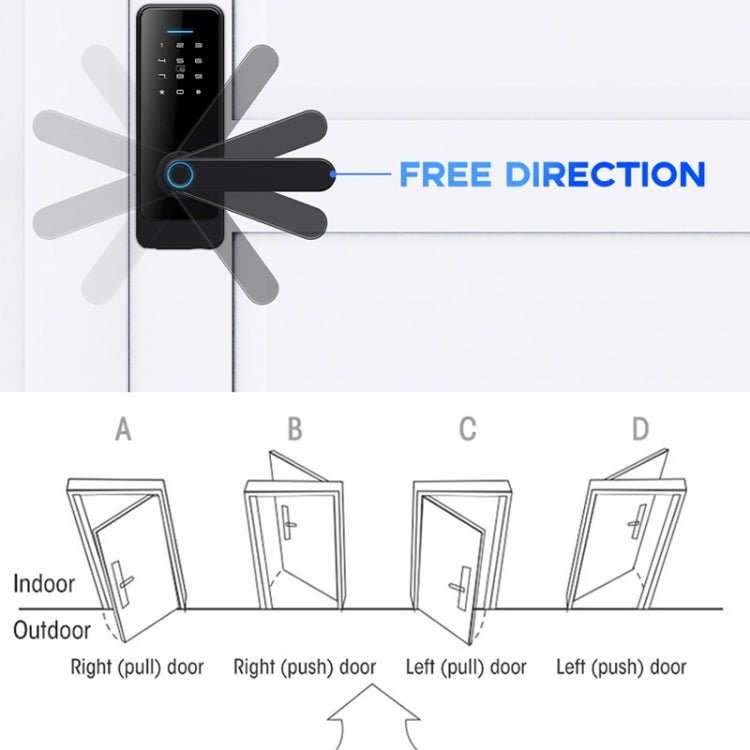 C89 Smart Fingerprint Password Lock Home Indoor Door TUYA System Lock - Trustpick