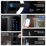 C89 Smart Fingerprint Password Lock Home Indoor Door TUYA System Lock - Trustpick