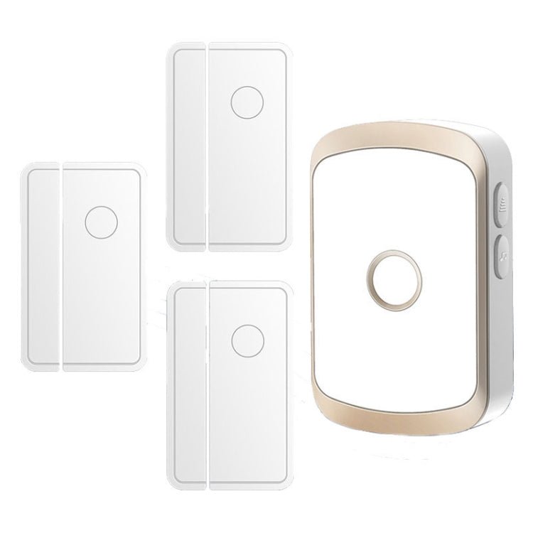 CACAZI 1 For 3 Split Type Door Opening Sensor Reminder Smart Wireless Doorbell Alarm - Trustpick