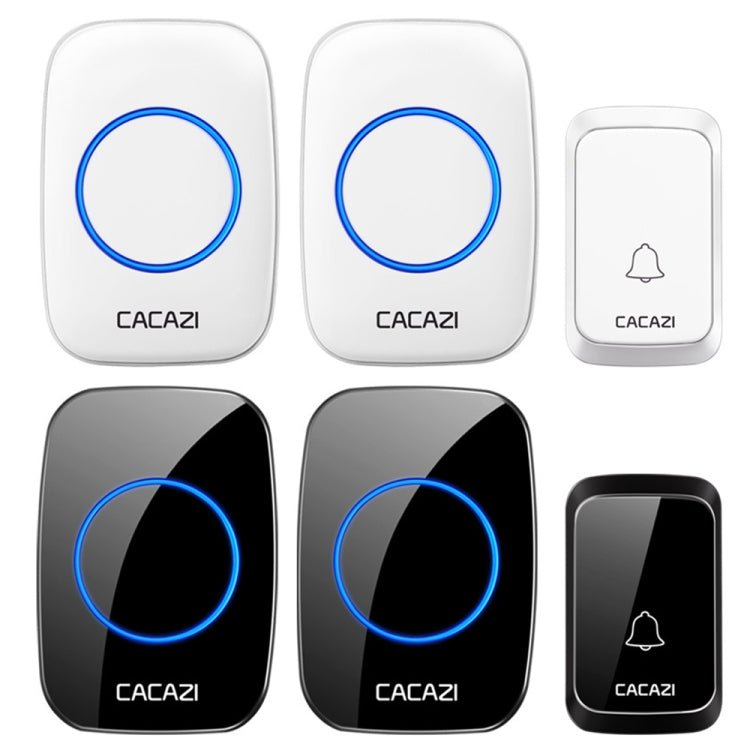 CACAZI A06 - DC 1 to 2 Battery Smart Home Wireless Waterproof Doorbell - Trustpick