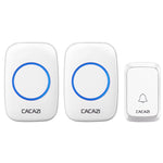 CACAZI A06 - DC 1 to 2 Battery Smart Home Wireless Waterproof Doorbell - Trustpick