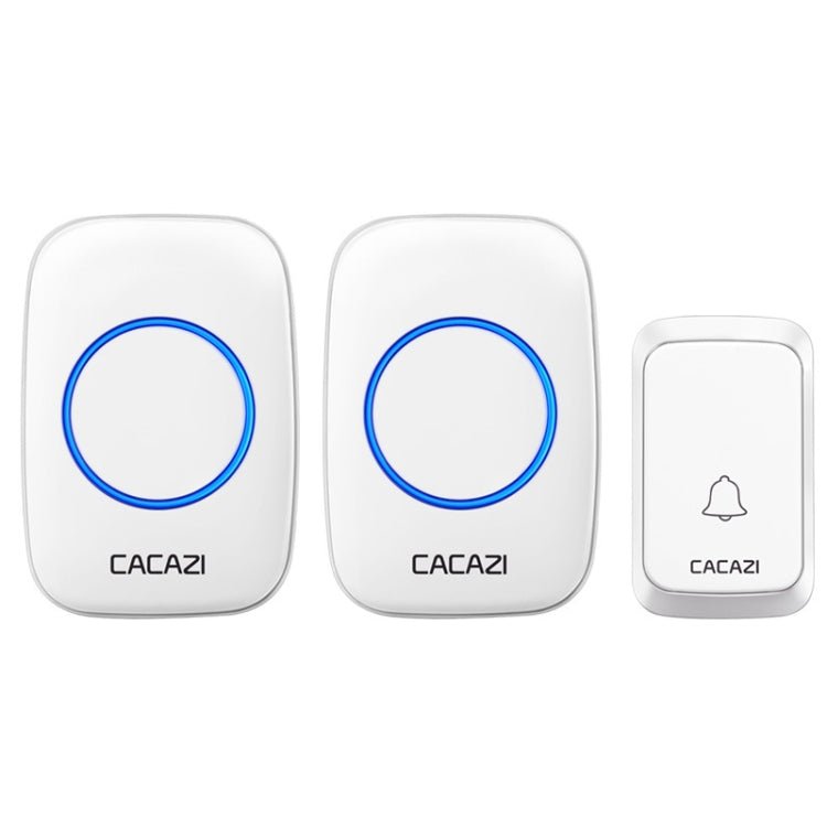 CACAZI A06 - DC 1 to 2 Battery Smart Home Wireless Waterproof Doorbell - Trustpick