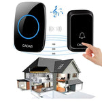 CACAZI A06 - DC 1 to 2 Battery Smart Home Wireless Waterproof Doorbell - Trustpick
