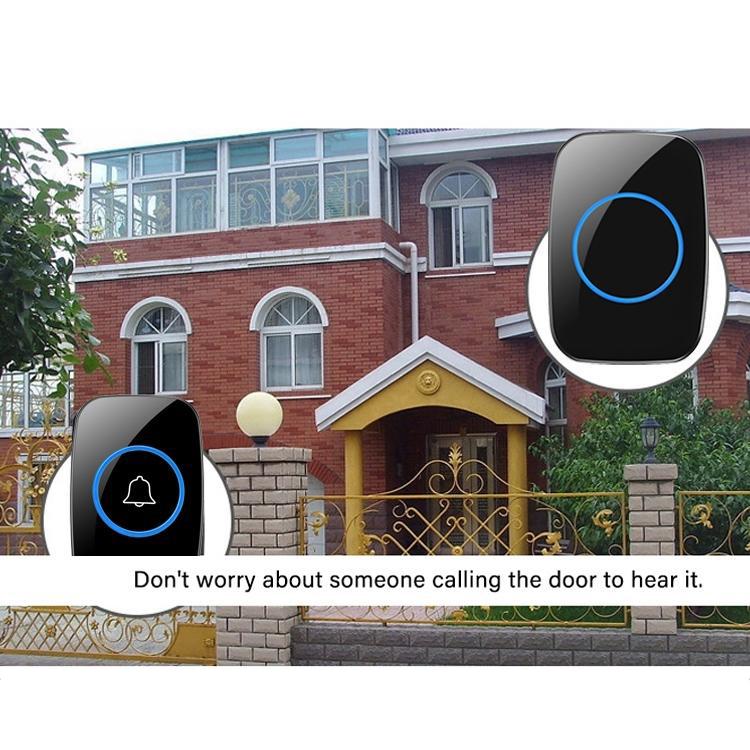CACAZI A10 300m Long Range No Battery Waterproof LED Light Smart Wireless Doorbell - Trustpick