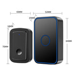 CACAZI A19 One Button Three Receivers Wireless Music Doorbell without Battery - Trustpick