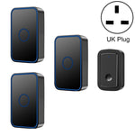 CACAZI A19 One Button Three Receivers Wireless Music Doorbell without Battery - Trustpick