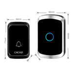 CACAZI A50 1 For 1 Wireless Music Doorbell without Battery - Trustpick