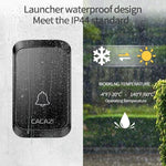 CACAZI A50 1 For 1 Wireless Music Doorbell without Battery - Trustpick