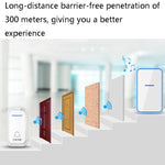 CACAZI A68 - 2 One to Two Wireless Remote Control Electronic Doorbell Home Smart Digital Wireless Doorbell - Trustpick