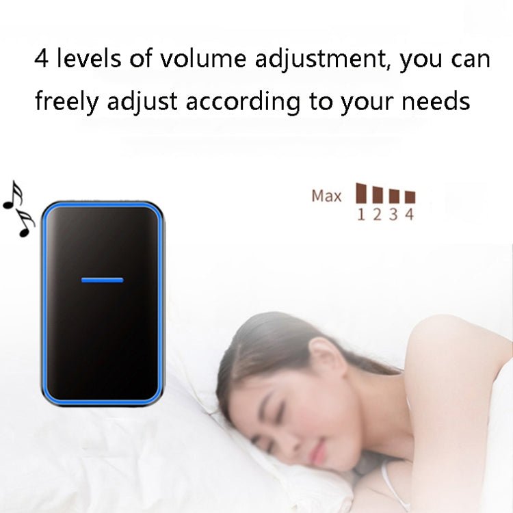 CACAZI A68 - 2 One to Two Wireless Remote Control Electronic Doorbell Home Smart Digital Wireless Doorbell - Trustpick