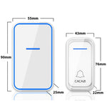 CACAZI A68 - 2 One to Two Wireless Remote Control Electronic Doorbell Home Smart Digital Wireless Doorbell - Trustpick