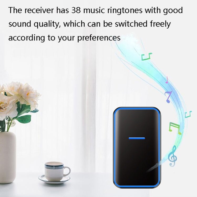 CACAZI A68 - 2 One to Two Wireless Remote Control Electronic Doorbell Home Smart Digital Wireless Doorbell - Trustpick