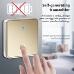 CACAZI FA50 1 For 1 Push - button Self - generating Wireless Doorbell - Trustpick
