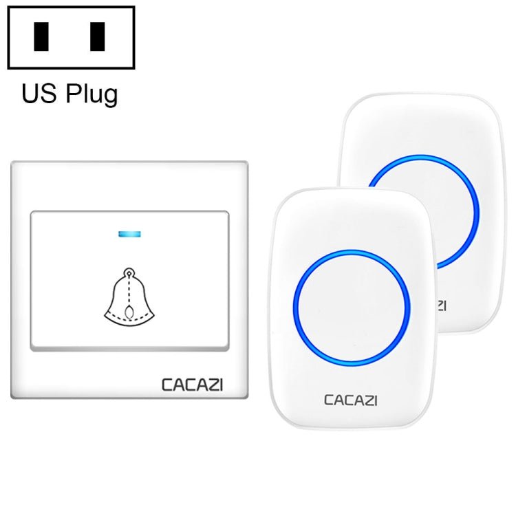 CACAZI H10 1 For 2 Home Wireless Music Doorbell without Battery - Trustpick