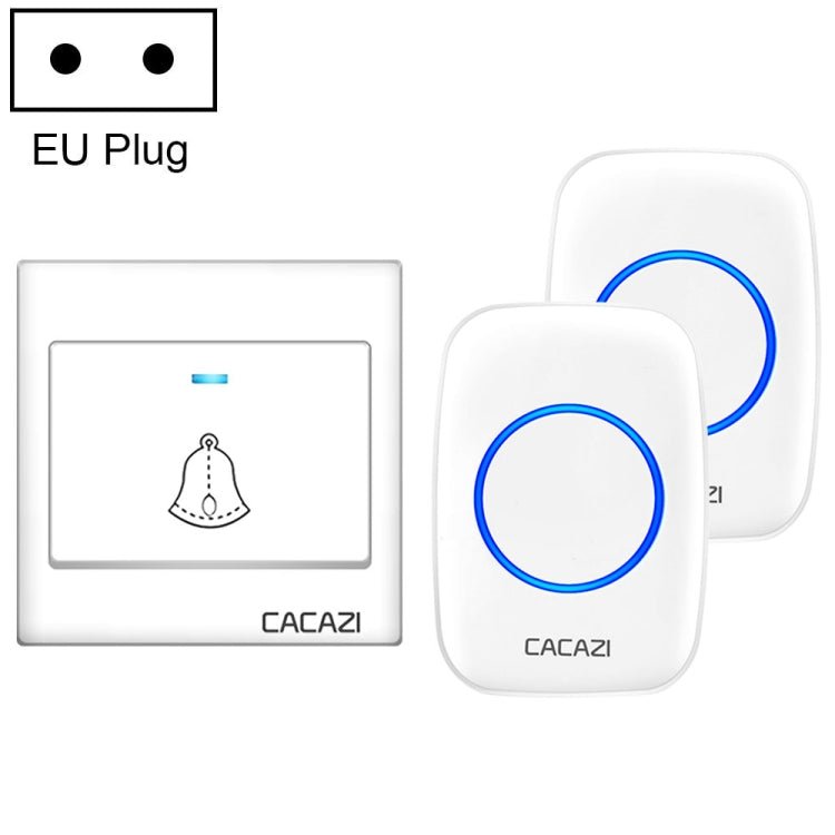 CACAZI H10 1 For 2 Home Wireless Music Doorbell without Battery - Trustpick