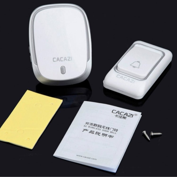 CACAZI K01 Pager Wireless Smart Music Waterproof Doorbell, Random Color Delivery, US / EU / UK Plug - Trustpick